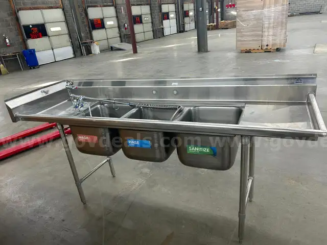 Three Sink Combination