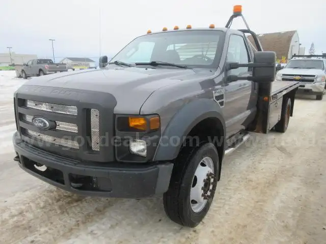 2009 Ford F-450 SD 4WD FLAT BED, 6.8L V10 SOHC 30V