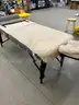 30&#x22; Montour Message Table with privacy screen