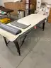 30&#x22; Montour Message Table with privacy screen