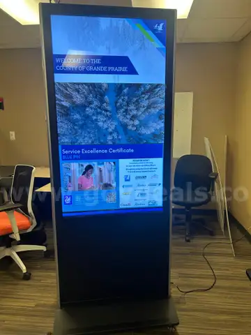 2 X Floor Standing Advertising Player