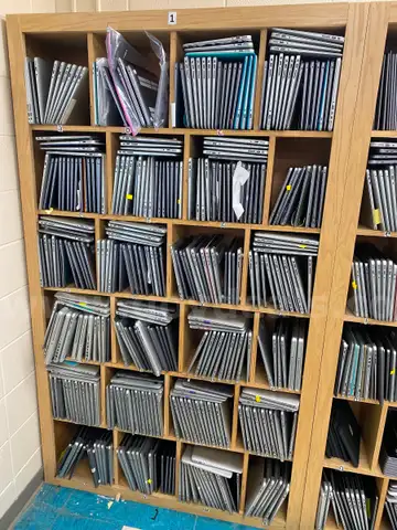 iPads, MacBook Air's, I Macs, and MacBook Pro's