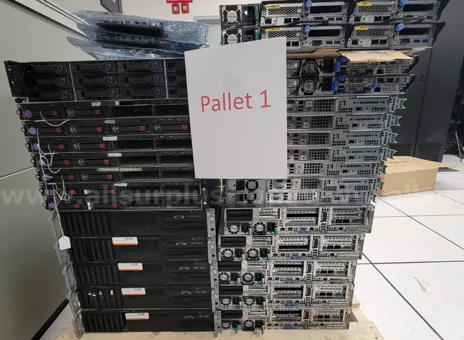 130+ (Approx.) Enterprise Servers | 3 Pallets | HP | Dell | Supermicro