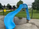 Fiberglass pool slide
