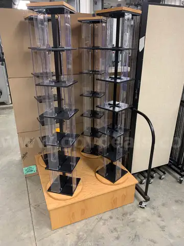 DVD/paperback quad tower rotating display