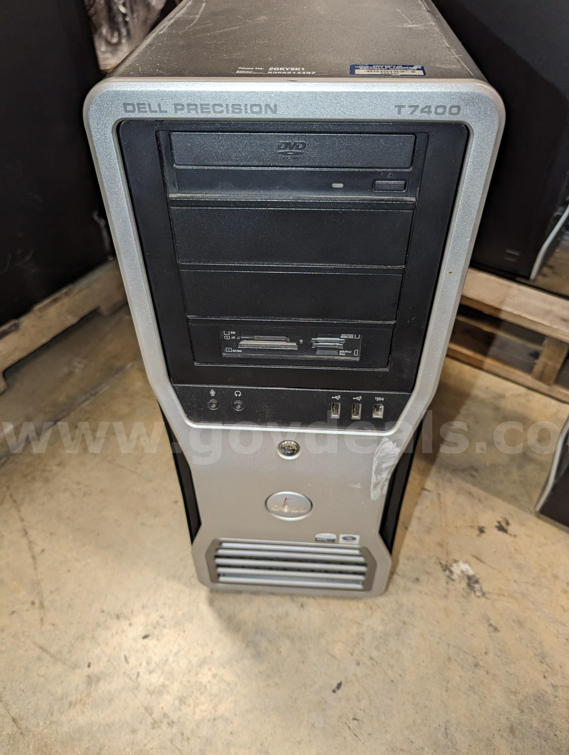Dell T7400 Intel i5 16GB RAM 256GB SSD Dell Precision T7400 Tower, Dual Xenon CPU, 8G-Ram, Video Card