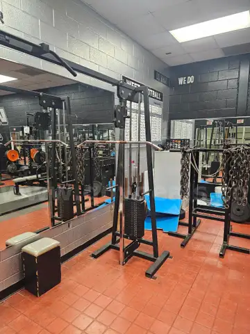 cable machine with attachments