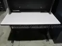 DESK WITH HUTCH  LOT 1026