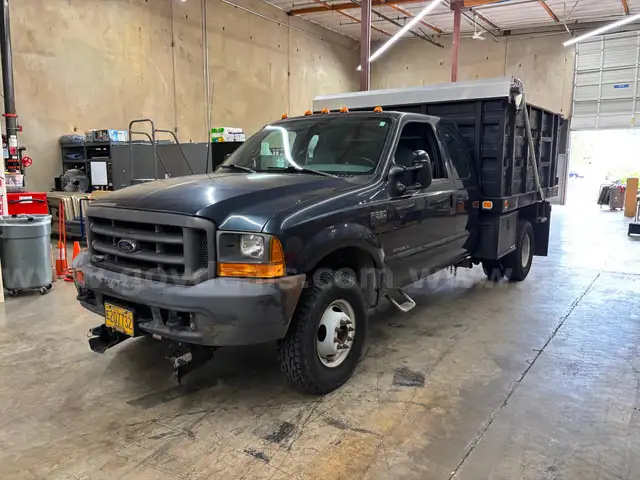 1999 Ford F-350 Super Duty XL SuperCab 4WD Diesel Pickup w/Dump Bed