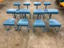 Set of Eight Knoll Kneeling Chairs with Desks