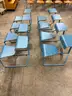 Set of Eight Knoll Kneeling Chairs with Desks