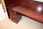 1 MAHOGONY COLORED DESK