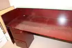 1 MAHOGONY COLORED DESK