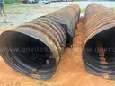 Two 20&#x27; Long 36&#x22; diameter drainage pipes