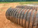 Two 20&#x27; Long 36&#x22; diameter drainage pipes