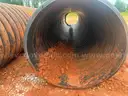 Two 20&#x27; Long 36&#x22; diameter drainage pipes