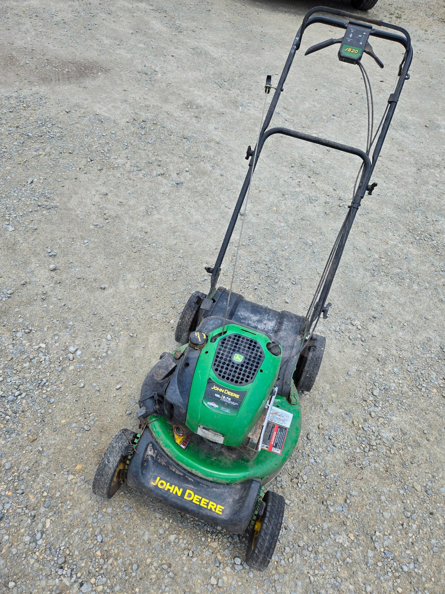 John Deere JS20 Walk Behind Mower GovDeals