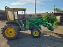 2001 John Deere 4600 Tractor/460 Loader, Bucket and Pallet Forks