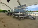 Secoa Aluminum-Frame Elevated Stage with Wood Decking