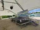 Secoa Aluminum-Frame Elevated Stage with Wood Decking