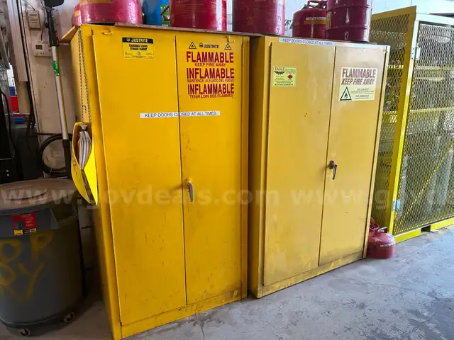 Three Fire Safety Cabinets