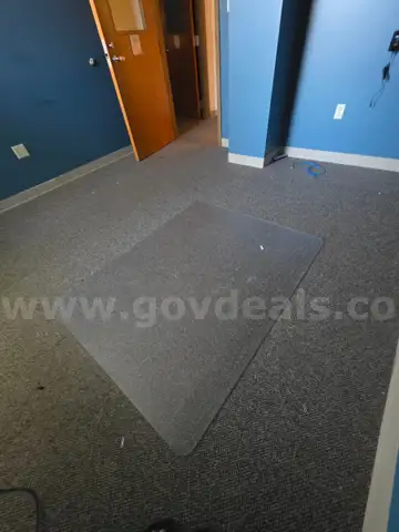 Lot of 5-Plastic Chair Mats