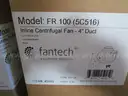 FanTech Inline Centrifugal Fans 4&#x22; duct