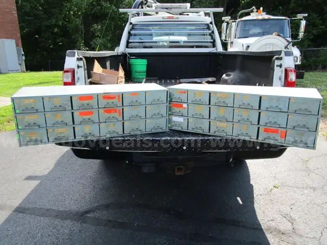 H.D. Metal Storage Bins/Cabinets for parts storage.