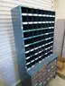 H.D. Metal Storage Bin/Cabinet. Has 2 sections