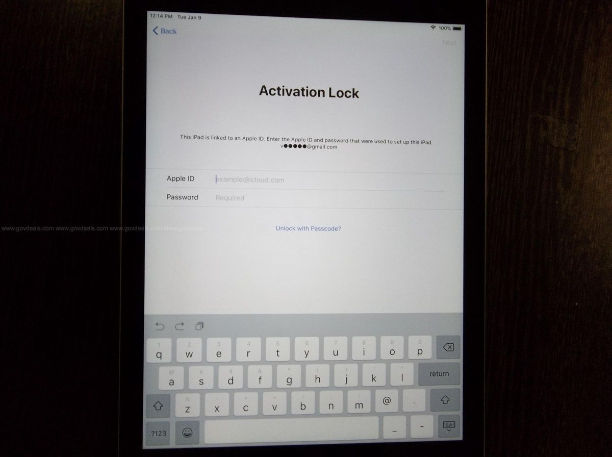 Activation Locked Working Ipad Air Model A1474 2015 Govdeals