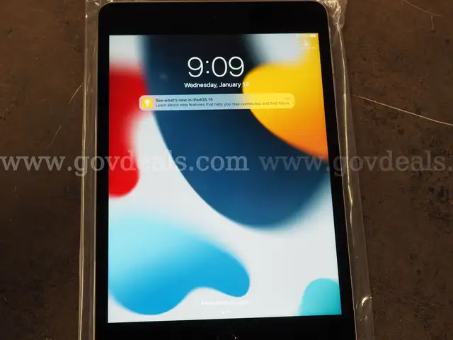 iPad Mini 4, with charging cable and AC adapter