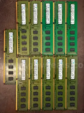 Assorted lot of 11 Samsung 2GB 2R x 8 PC3 10600u