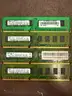 Assorted lot of 4 Samsung 2GB 2R x 8 PC3 8500u