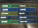 Assorted Lot of 10 Assorted RAM 2GB 2R x 8 PC3 10600u