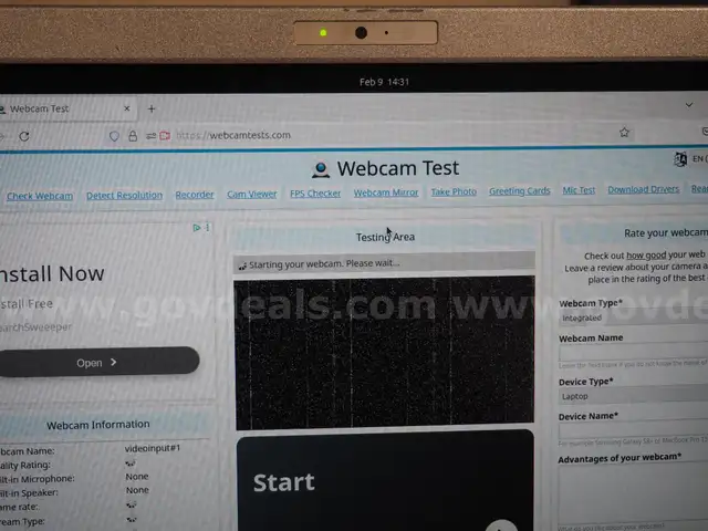 Panasonic Toughbook CF-C2 Laptop Webcam light turns on, but no image when tested