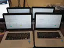Four Working HP 14" G4 Chromebooks, all Black, 4GB RAM,16GB HDD