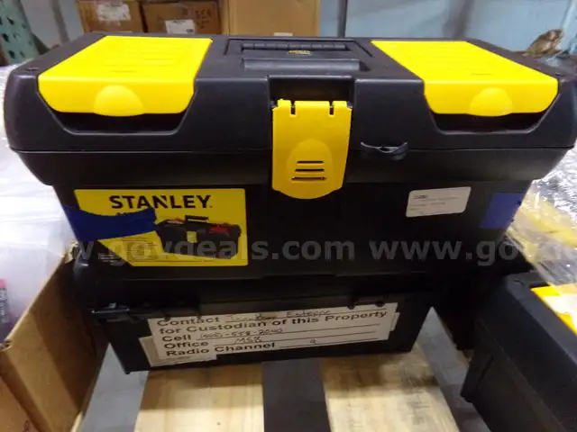 TOOLBOXES, WRENCHES, SCREWDRIVERS, CALCULATOR, STOPWATCH AND LOCKS