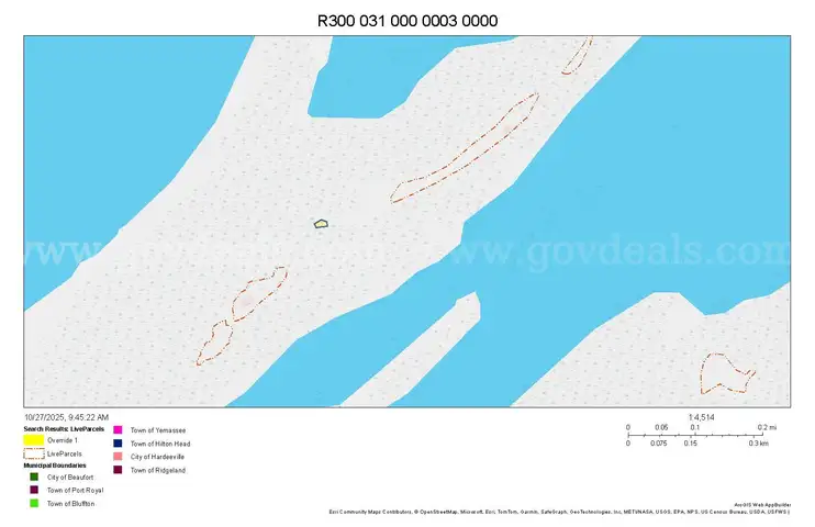 Undeveloped 0.070 acre island parcel along Harbor River, Saint Helena Island, SC