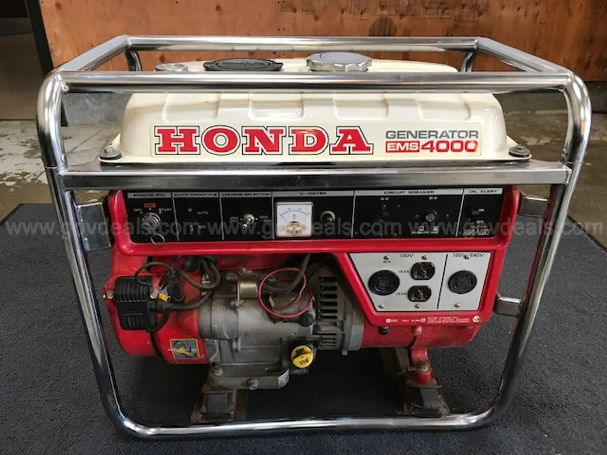 Honda EMS 4000 Generator GovDeals