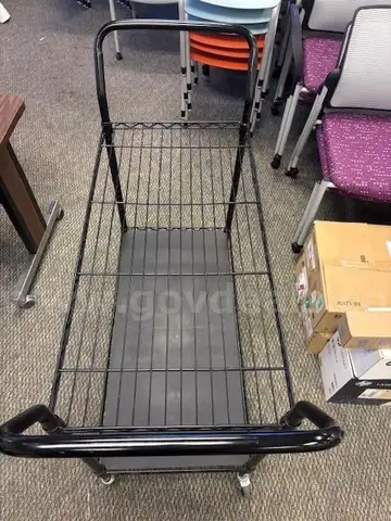 Bundle of assembled and unassembled rolling carts and stand