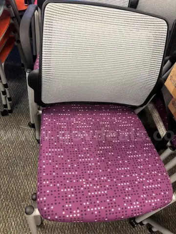 Bundle of eighteen (18) chairs with wheels