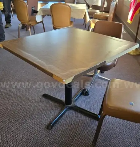 Lot of 9 Square Tables