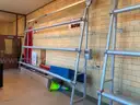 Wall Racks to hold Rolls of Wrestling Mats