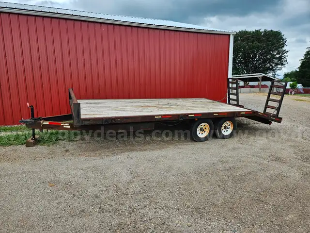 2007 Hill Eq 8x20-2AXUT Dove Tail Trailer GVWR 9800#