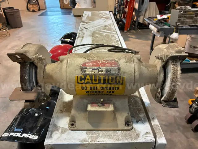 Dayton grinder wheel with buffer