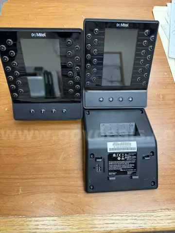 Three Mitel BB424 Desk Phones