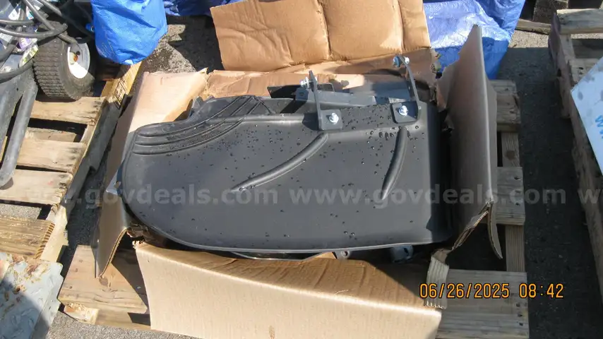 Mower side discharge deflectors