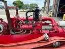 Trailer mounted pump with gas motor