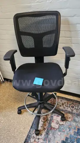 black office stool