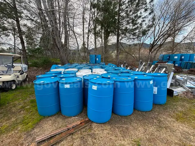 Lot of 10 -  Food Grade 55 gallon barrels